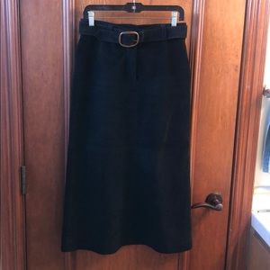 DKNY Leather Hide Skirt!